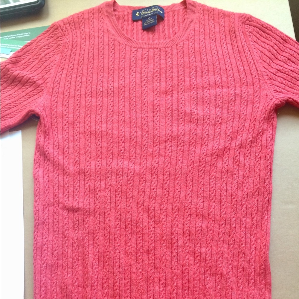 Brooks Brothers Sweater Warm Pink